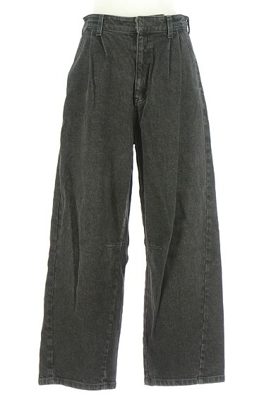 Stola.（ストラ）の古着「コクーンブラックデニムパンツ（デニムパンツ）」大画像１へ