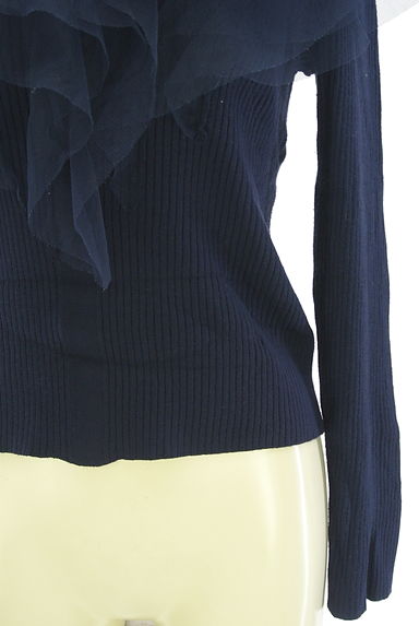 Stola.（ストラ）の古着「チュールティアードフリルリブニットトップス（ニット）」大画像５へ