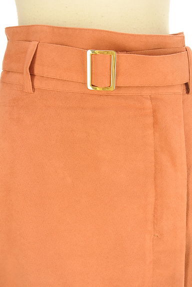 green label relaxing（グリーンレーベル リラクシング）の古着「ベルト付きスウェード調ミモレスカート（スカート）」大画像４へ