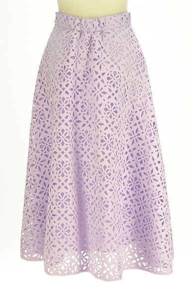 MERCURYDUO（マーキュリーデュオ）の古着「カッティングミモレフレアスカート（ロングスカート・マキシスカート）」大画像２へ