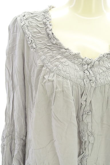 BABYLONE（バビロン）の古着「シャーリングフリルカットソー（カットソー・プルオーバー）」大画像４へ