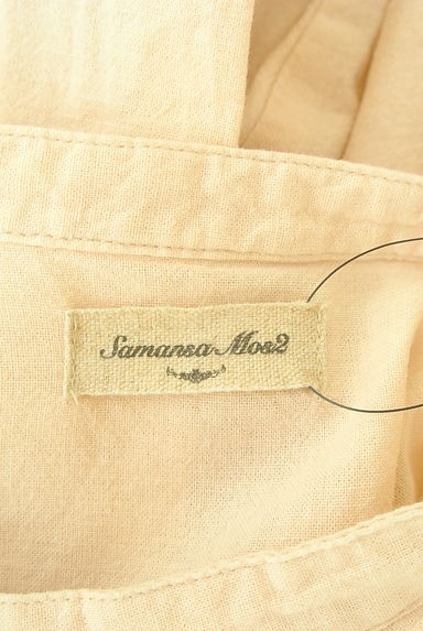 Samansa Mos2（サマンサモスモス）の古着「バンドカラーピンタックシャツ（カットソー・プルオーバー）」大画像６へ