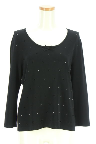 クリックで大画像表示 LEILIAN(レリアン)の古着「ビーズドットニットトップス(ニット)」大画像1へ