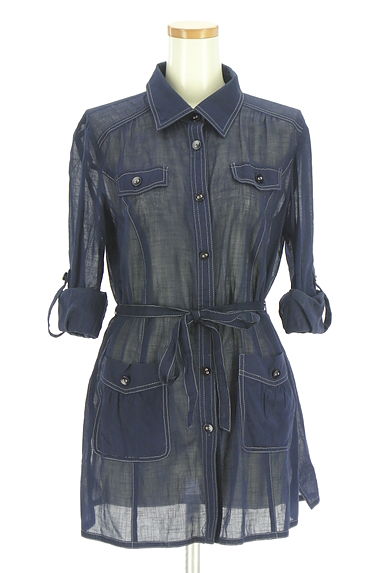 LEILIAN（レリアン）の古着「シアーブラウス（ジャケット）」大画像４へ