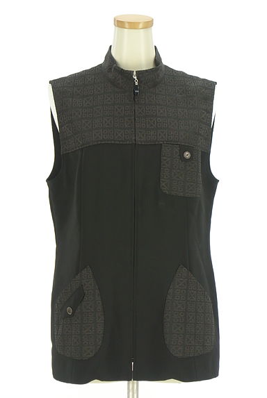 LEILIAN（レリアン）の古着「別地切替ジップアップベスト（ベスト・ジレ）」大画像１へ