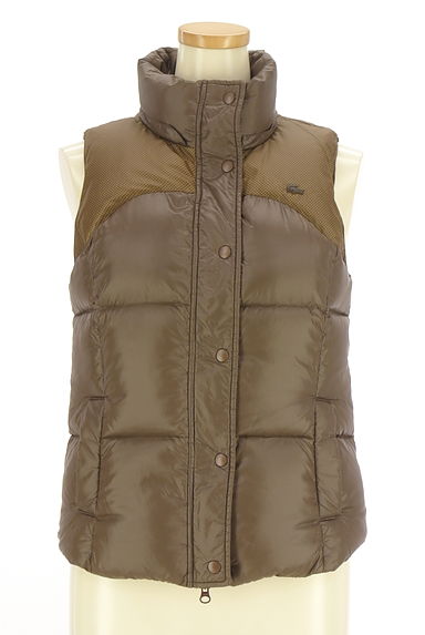 LACOSTE（ラコステ）の古着「ヨークチェック切替ダウンベスト（ダウンベスト）」大画像１へ