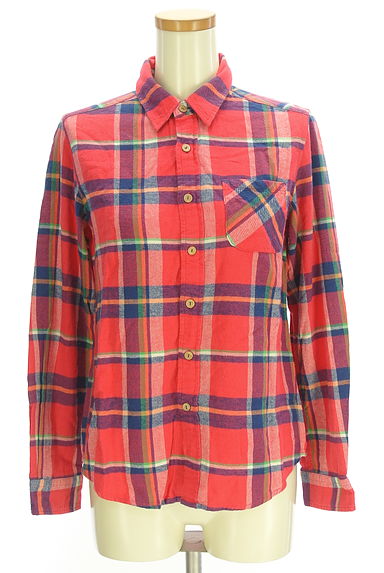 CUBE SUGAR（キューブシュガー）の古着「フランネルチェック柄シャツ（カジュアルシャツ）」大画像１へ