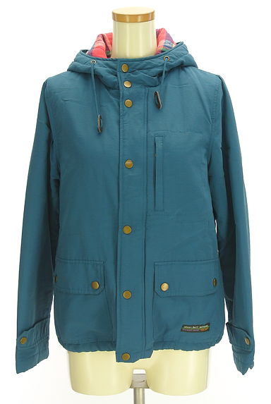 CUBE SUGAR（キューブシュガー）の古着「裏地チェック中綿入りブルゾン（ブルゾン・スタジャン）」大画像１へ