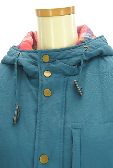 CUBE SUGAR（キューブシュガー）の古着「裏地チェック中綿入りブルゾン（ブルゾン・スタジャン）」大画像４へ