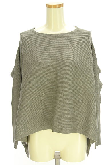 LOUNIE（ルーニィ）の古着「変形リブニットトップス（ニット）」大画像１へ