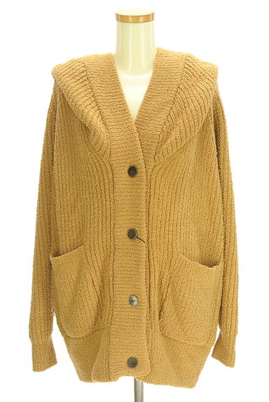 LOUNIE（ルーニィ）の古着「ボアリブフーディーカーディガン（カーディガン・ボレロ）」大画像１へ