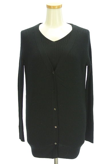 LAUTREAMONT（ロートレアモン）の古着「Vネックニット+ミドル丈カーディガン（アンサンブル）」大画像１へ