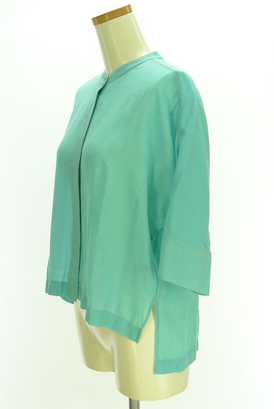 LOUNIE（ルーニィ）の古着「7分袖バンドカラーシアーブラウス（ブラウス）」大画像３へ