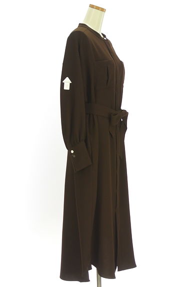 LAUTREAMONT（ロートレアモン）の古着「ベルト付きロングシャツワンピース（ワンピース・チュニック）」大画像４へ