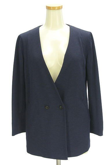 LAUTREAMONT（ロートレアモン）の古着「ノーカラーストレッチジャケット（ジャケット）」大画像１へ