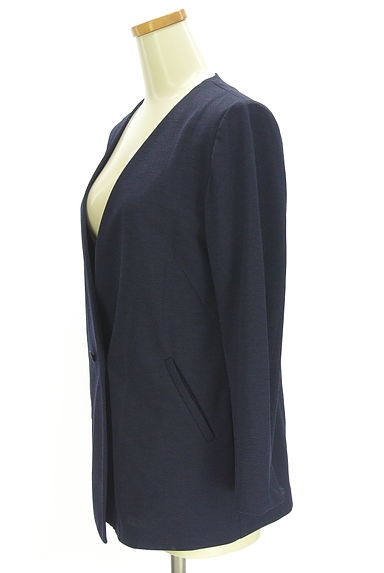 LAUTREAMONT（ロートレアモン）の古着「ノーカラーストレッチジャケット（ジャケット）」大画像３へ