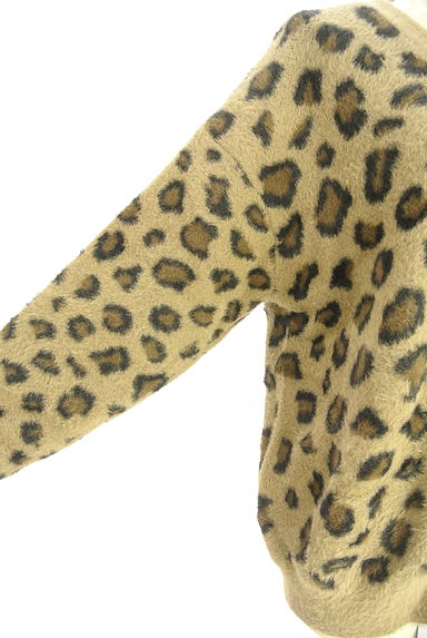 BARNYARDSTORM（バンヤードストーム）の古着「レオパード柄シャギーニットカーディガン（カーディガン・ボレロ）」大画像５へ