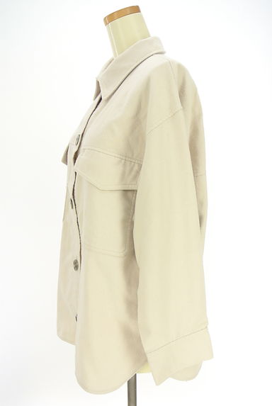 Snidel（スナイデル）の古着「オーバーサイズ起毛シャツ（ブルゾン・スタジャン）」大画像３へ