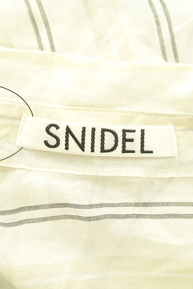 クリックで大画像表示 Snidel(スナイデル)の古着「オーバーサイズストライプシアーシャツ(ブラウス)」大画像6へ
