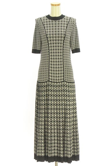 EPOCA（エポカ）の古着「5分袖花柄ニットワンピース（ワンピース・チュニック）」大画像１へ