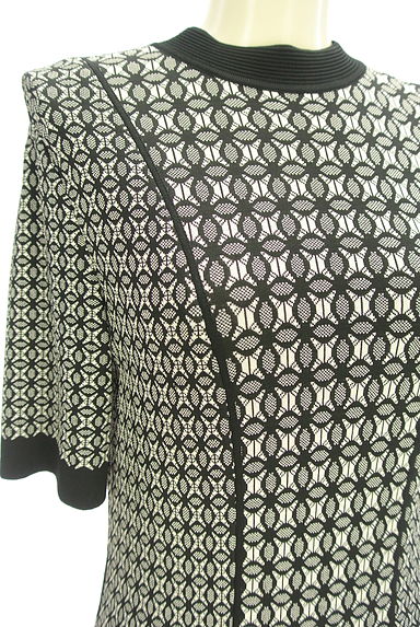 EPOCA（エポカ）の古着「5分袖花柄ニットワンピース（ワンピース・チュニック）」大画像４へ