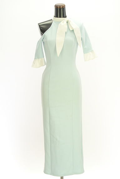 Darich（ダーリッチ）の古着「アシメオープンショルダーロングワンピース（ワンピース・チュニック）」大画像１へ