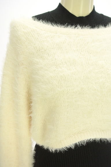 クリックで大画像表示 RESEXXY(リゼクシー)の古着「ノースリニットワンピ+シャギーニット(ツーピース(ジャケット+ワンピース))」大画像4へ