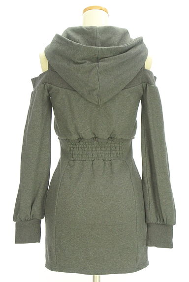 RESEXXY（リゼクシー）の古着「オープンショルダースウェットミニワンピ（ワンピース・チュニック）」大画像２へ