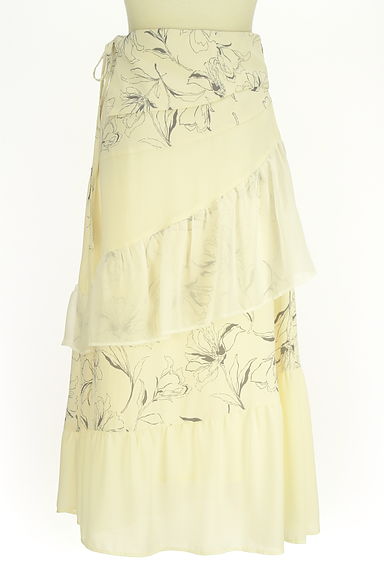 MERCURYDUO（マーキュリーデュオ）の古着「花柄ティアードフリルロングスカート（ロングスカート・マキシスカート）」大画像２へ