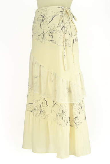 MERCURYDUO（マーキュリーデュオ）の古着「花柄ティアードフリルロングスカート（ロングスカート・マキシスカート）」大画像３へ