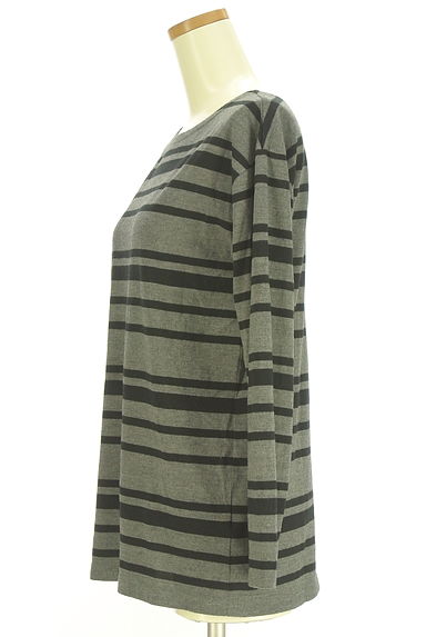 クリックで大画像表示 Ungrid(アングリッド)の古着「マルチボーダーボートネックロンT(Tシャツ)」大画像3へ