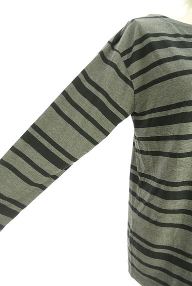 クリックで大画像表示 Ungrid(アングリッド)の古着「マルチボーダーボートネックロンT(Tシャツ)」大画像5へ