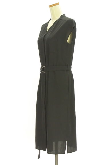 NATURAL BEAUTY BASIC（ナチュラルビューティベーシック）の古着「ベルト付き膝下丈スキッパーシャツワンピース（ワンピース・チュニック）」大画像３へ