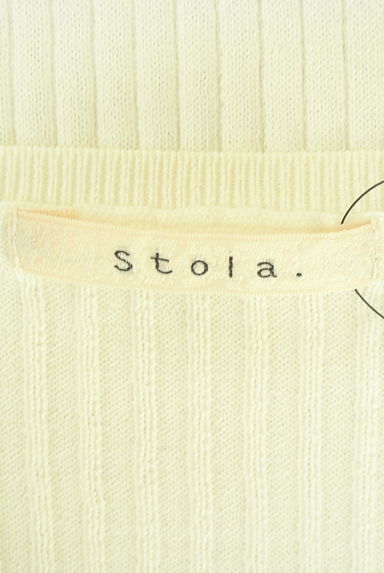 Stola.（ストラ）の古着「ノースリリブニットトップス（ニット）」大画像６へ