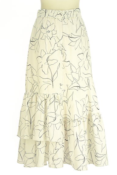 Stola.（ストラ）の古着「花柄ティアードサテンロングスカート（ロングスカート・マキシスカート）」大画像２へ