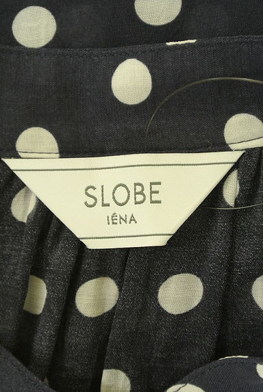 SLOBE IENA（スローブイエナ）の古着「ノーカラードットシアーシャツ（ブラウス）」大画像６へ