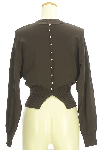 Mystrada（マイストラーダ）の古着「背中パールニットトップス（ニット）」大画像２へ