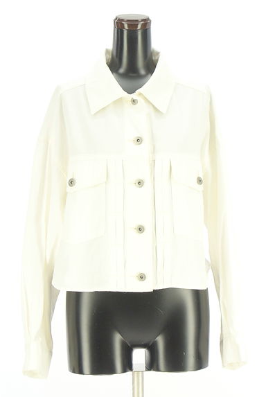 Mystrada（マイストラーダ）の古着「ホワイトデニムジャケット（ブルゾン・スタジャン）」大画像１へ