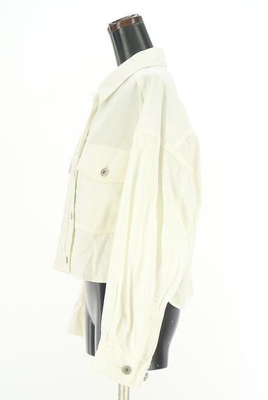 Mystrada（マイストラーダ）の古着「ホワイトデニムジャケット（ブルゾン・スタジャン）」大画像３へ