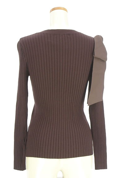 Mystrada（マイストラーダ）の古着「アシメオープンショルダーリブニット（ニット）」大画像２へ