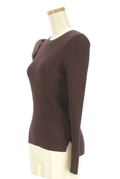 Mystrada（マイストラーダ）の古着「アシメオープンショルダーリブニット（ニット）」大画像３へ