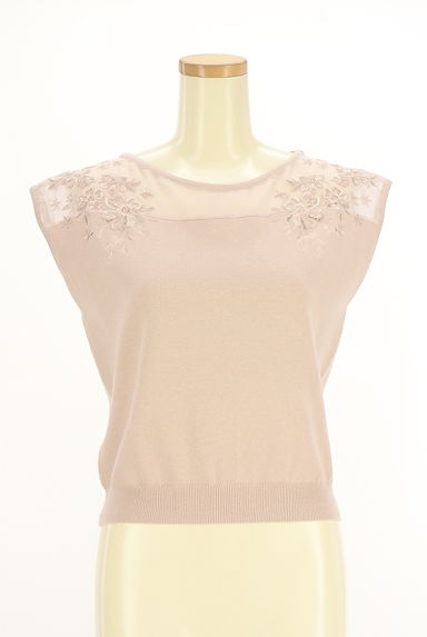 WILLSELECTION（ウィルセレクション）の古着「花刺繍入りシアー切替ニット（ニット）」大画像１へ