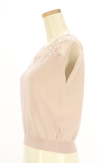 WILLSELECTION（ウィルセレクション）の古着「花刺繍入りシアー切替ニット（ニット）」大画像３へ