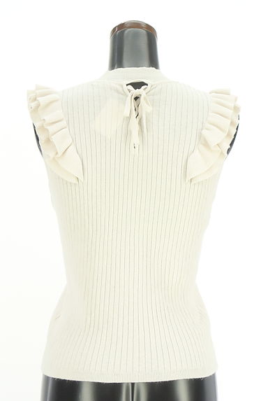 WILLSELECTION（ウィルセレクション）の古着「バックレースアップ肩フリルニット（ニット）」大画像２へ