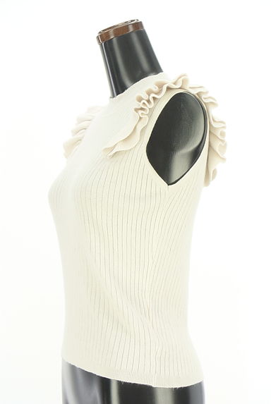 WILLSELECTION（ウィルセレクション）の古着「バックレースアップ肩フリルニット（ニット）」大画像３へ