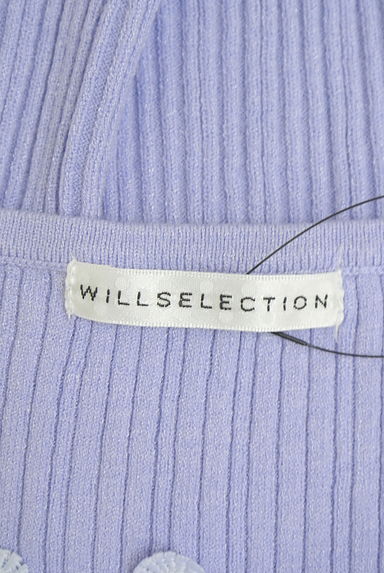 WILLSELECTION（ウィルセレクション）の古着「ヨーク花モチーフ刺繍ノースリリブニットトップス（ニット）」大画像６へ