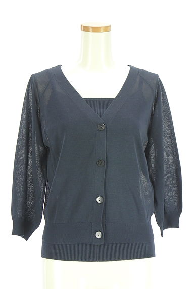 WILLSELECTION（ウィルセレクション）の古着「カーデ×キャミ ニットアンサンブル（アンサンブル）」大画像１へ