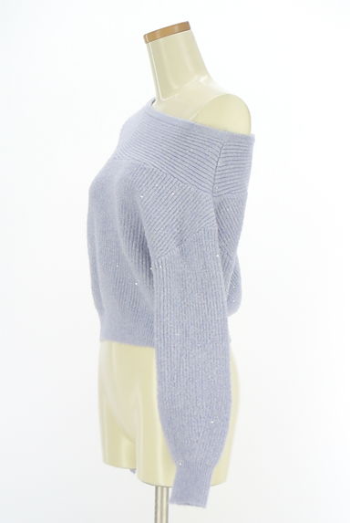 WILLSELECTION（ウィルセレクション）の古着「アシンメトリーオープンショルダーニットトップス（セーター）」大画像３へ