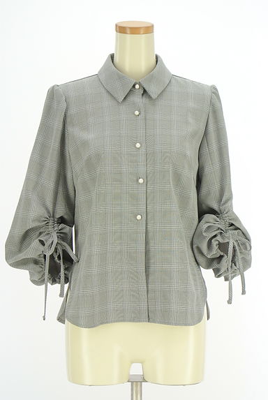 WILLSELECTION（ウィルセレクション）の古着「ボリュームスリーブチェック柄ブラウス（ブラウス）」大画像１へ