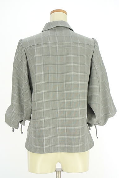 WILLSELECTION（ウィルセレクション）の古着「ボリュームスリーブチェック柄ブラウス（ブラウス）」大画像２へ